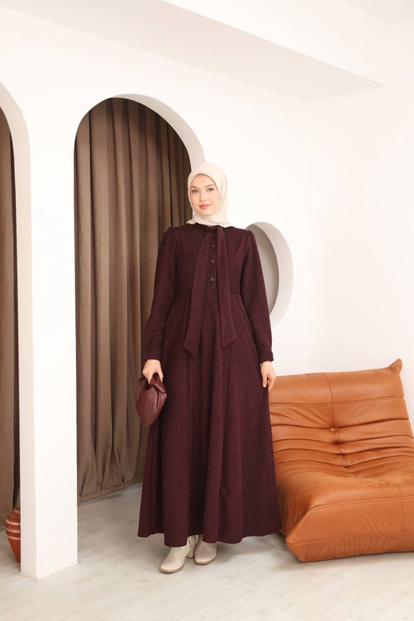 فستان رجاء - بوردو