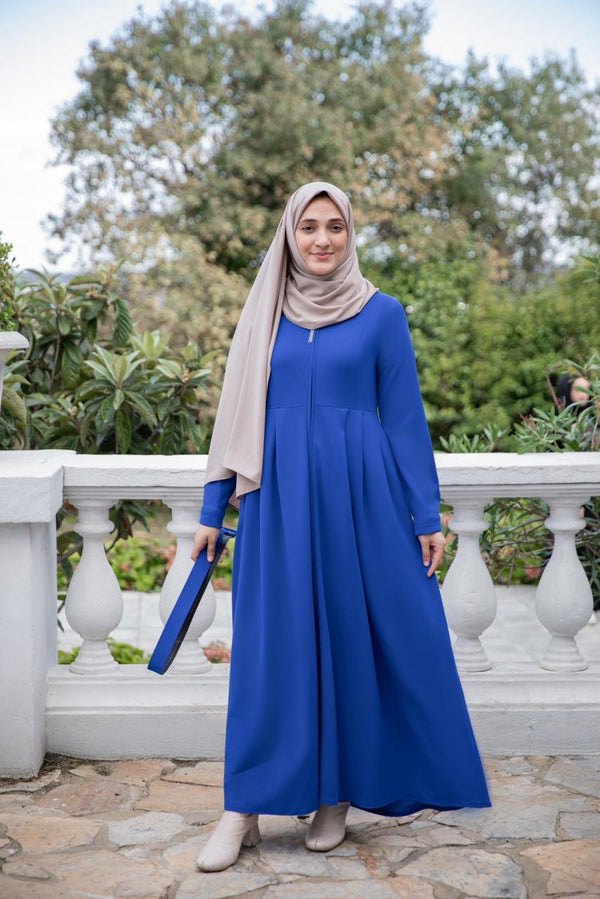 فستان بتول - نيلي