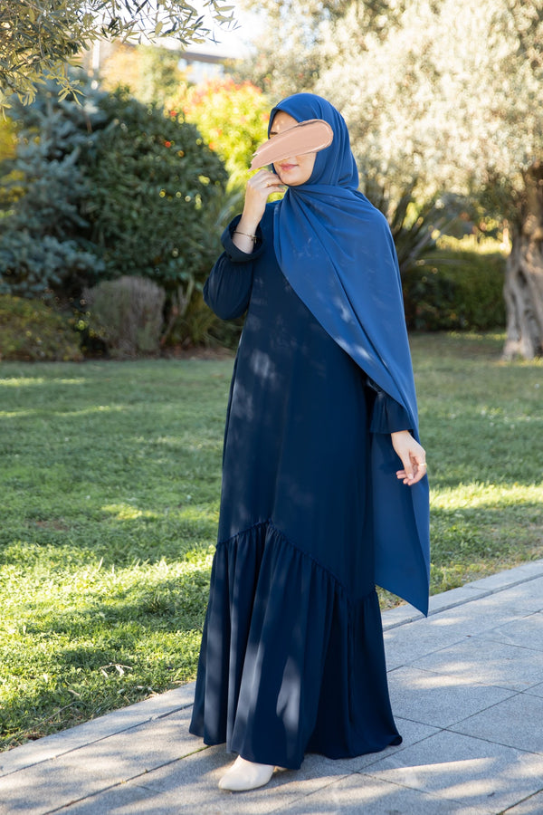 فستان بيلسان كحلي - طول طويل 150-155