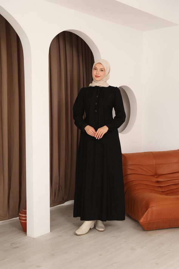 فستان رجاء - اسود