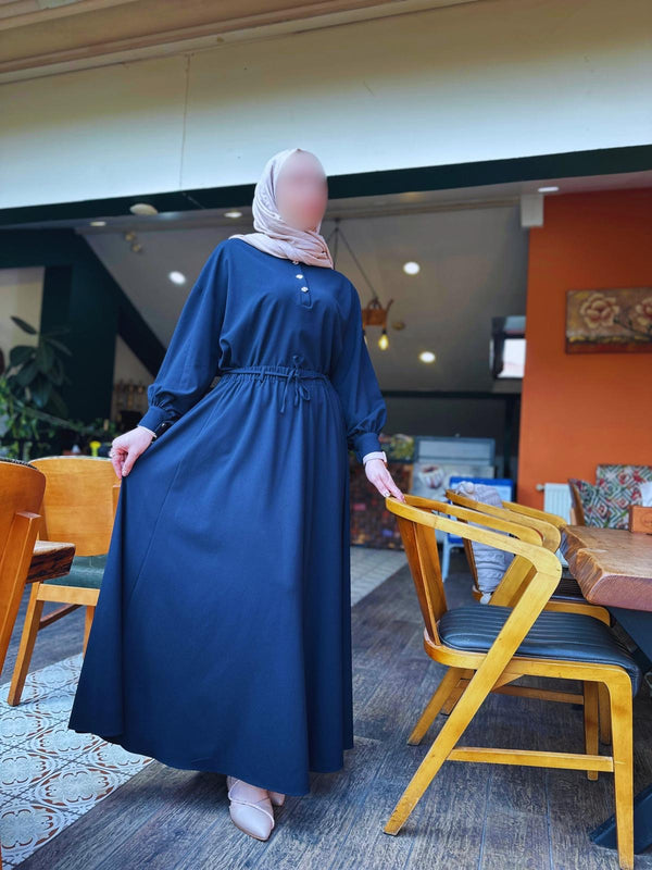 طقم تنورة خريفي - ازرق