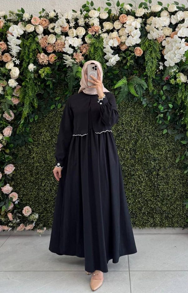 فستان منار - اسود