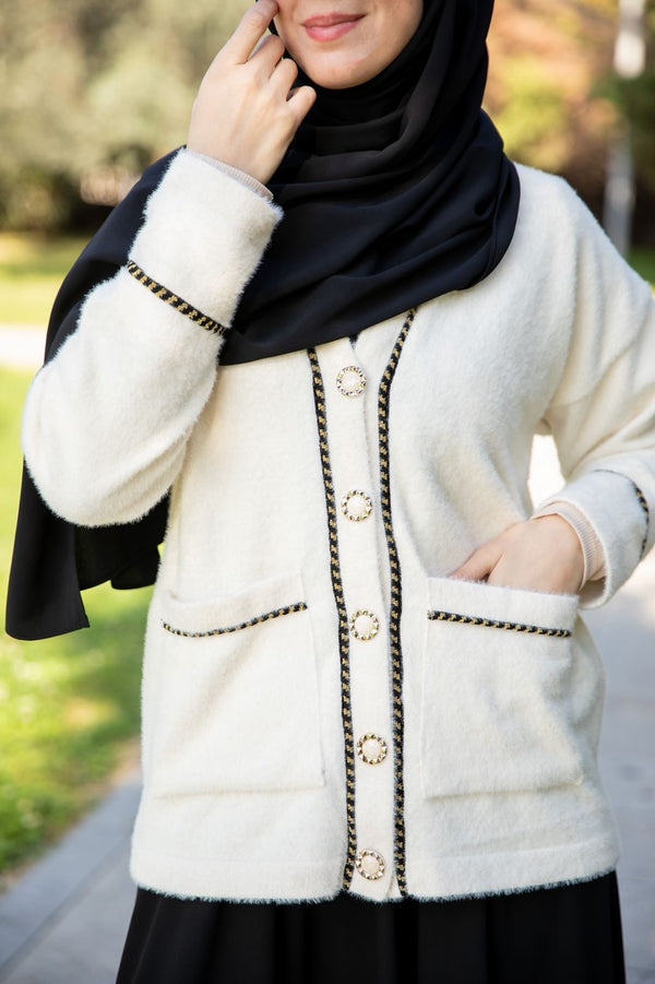 جاكيت ريماس _ابيض