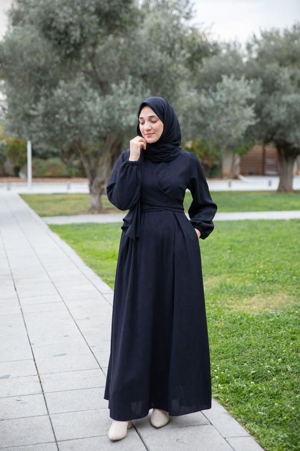 فستان خواطر - اسود