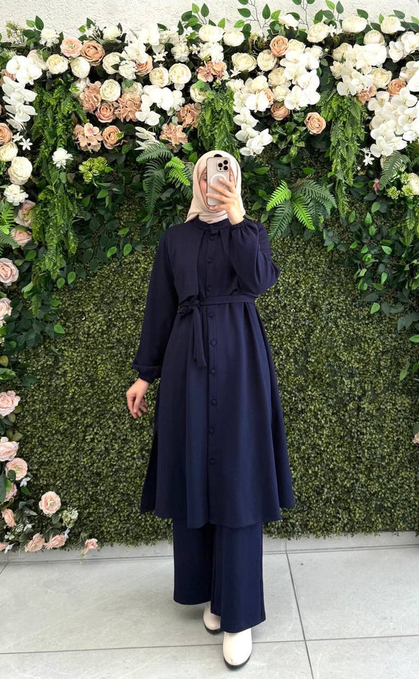 طقم نسمه - كحلي