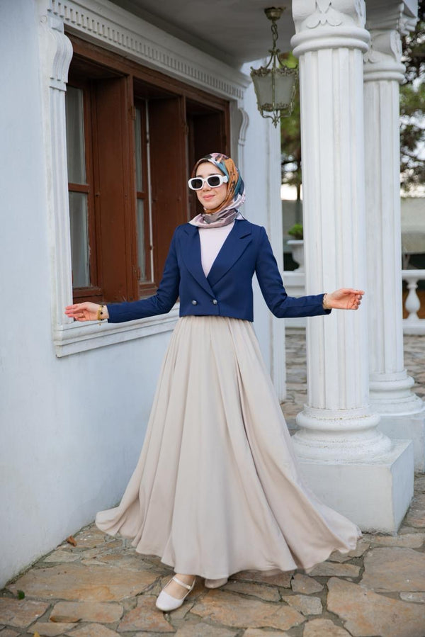 جاكيت رسمي - ازرق قصير✨