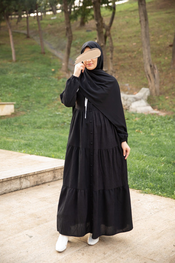 فستان الحان - اسود