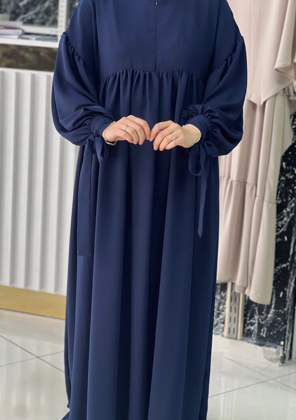 فستان ربطات المدينة - لون كحلي 💙