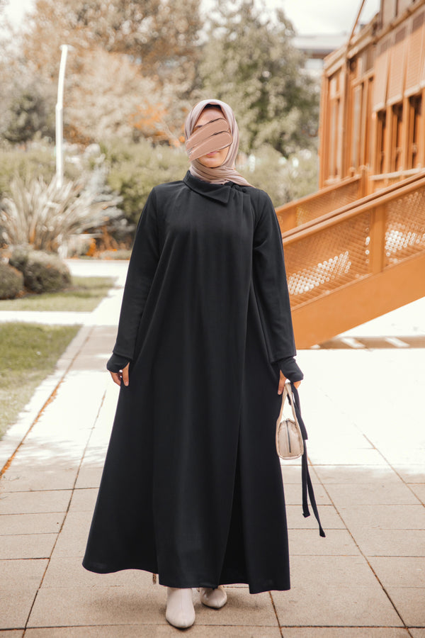 فستان بنين - اسود