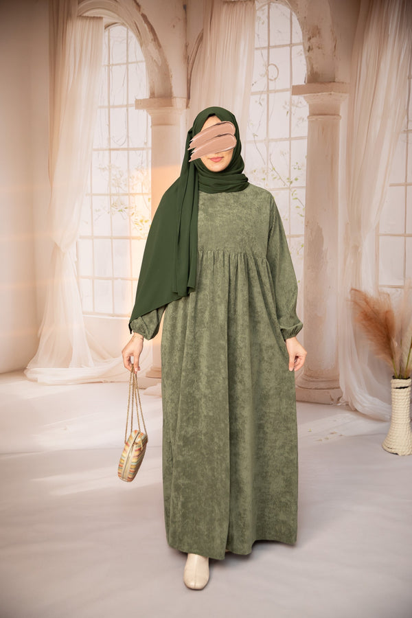 فستان غيمه - فستقي