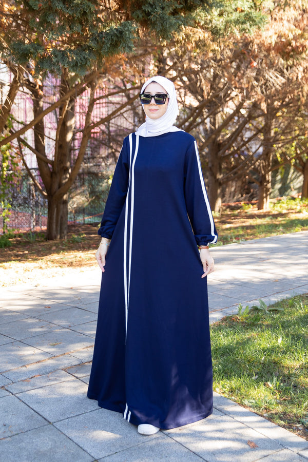 فستان سبورت - كحلي