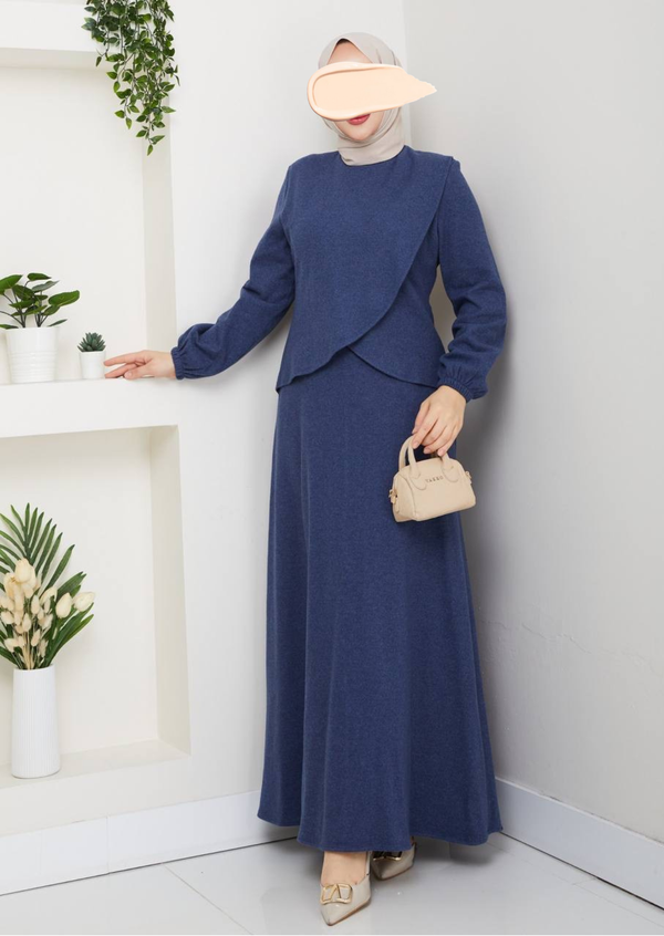 فستان تيا - ازرق