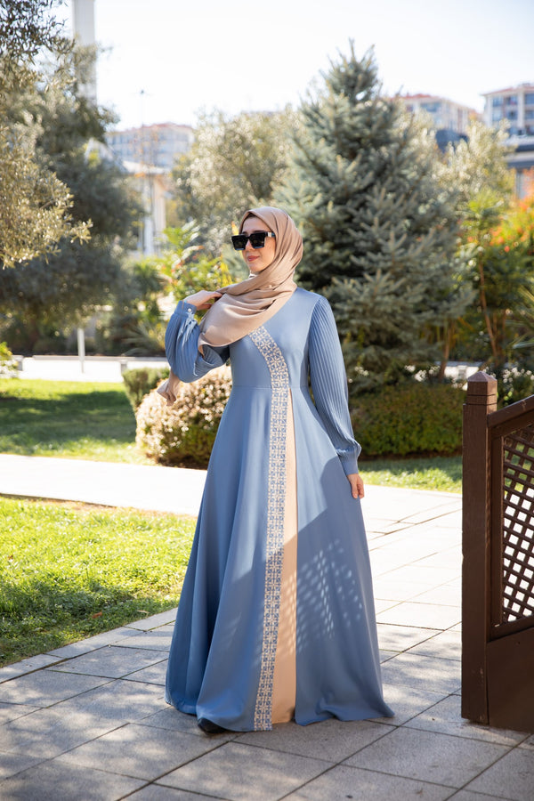 فستان نجمة فلسطين - ازرق