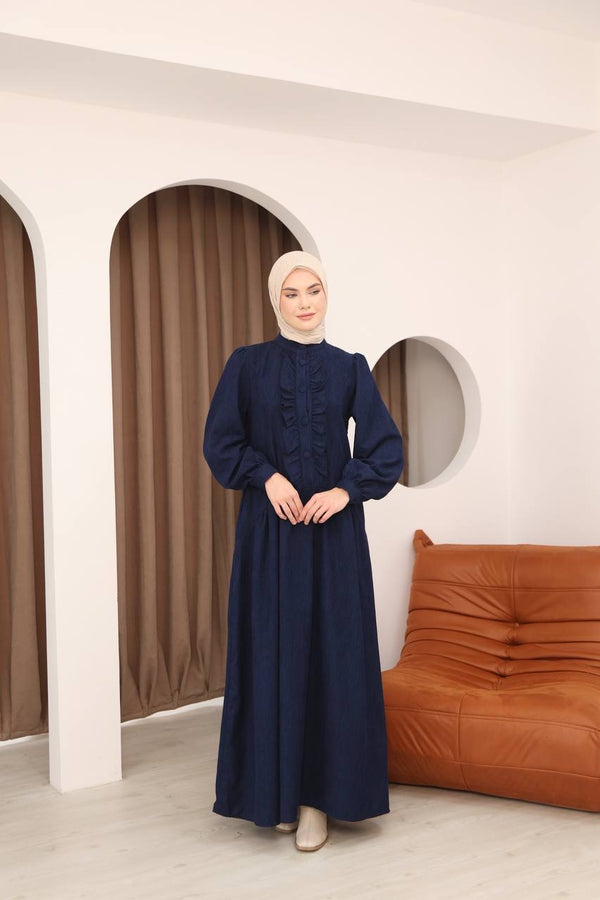 فستان رسيل - كحلي