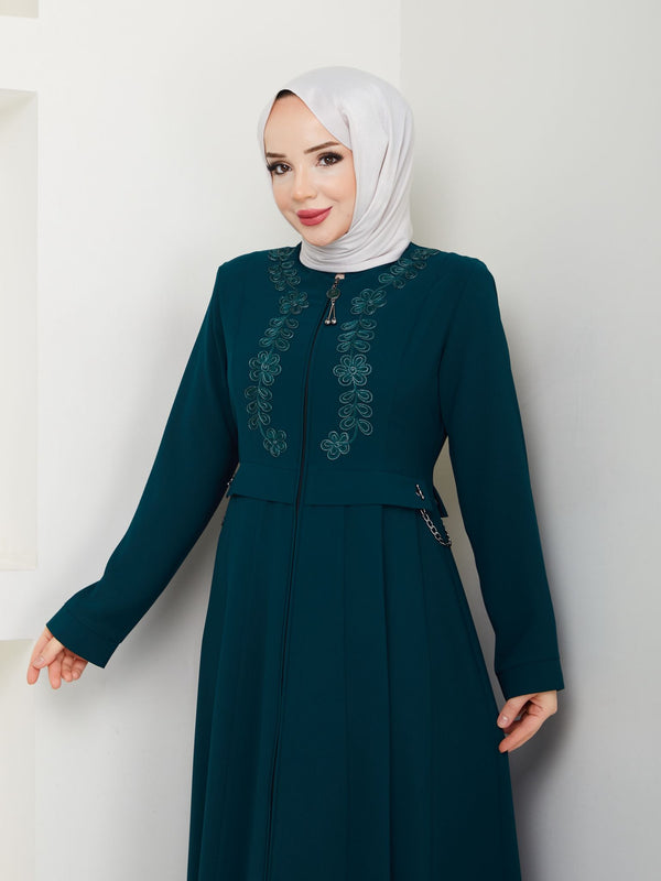 جلباب صمود من كولكشن أثر لون توركيز