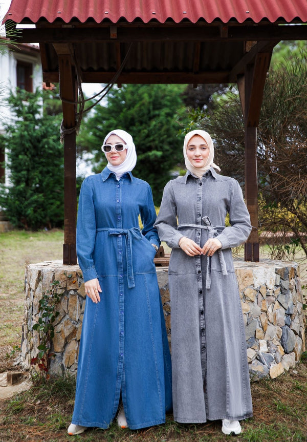 فستان جينز ازرق - قبة ٧