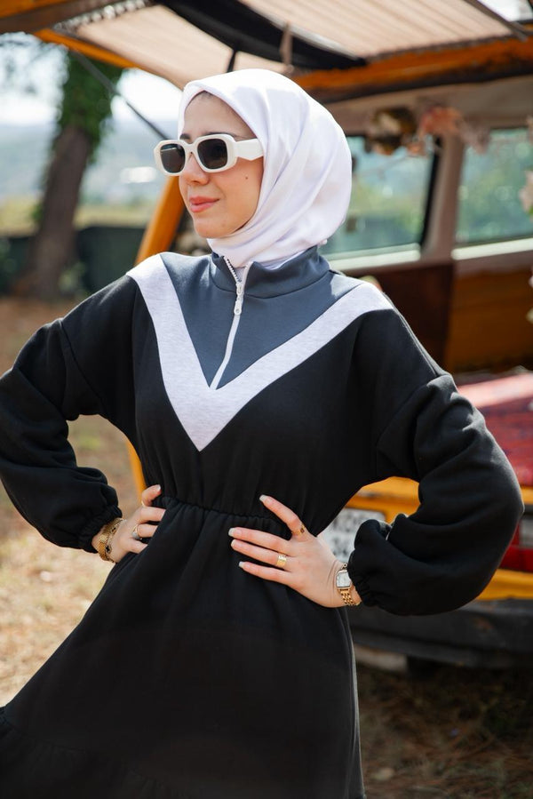 فستان ريم فوتر - اسود