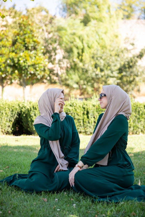 فستان سرى - لون اخضر زمردي 💚 طول عادي