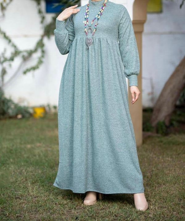 فستان دفا - فستقي