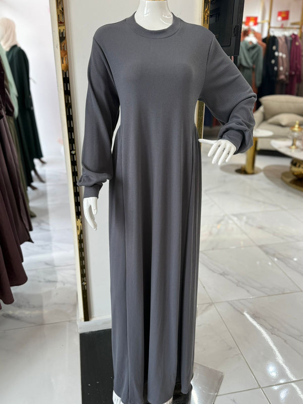 فستان نورس - رمادي