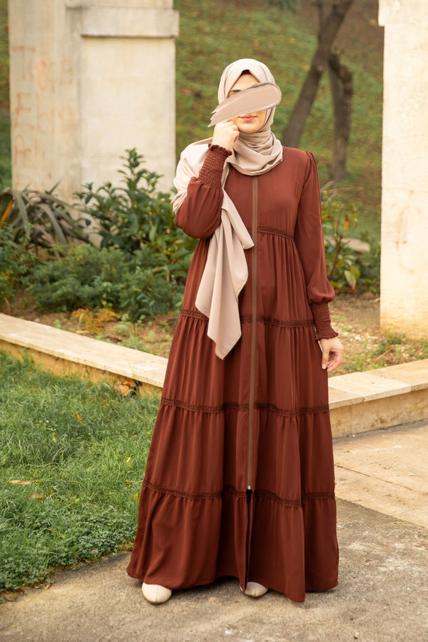 فستان خشوع - قرميدي