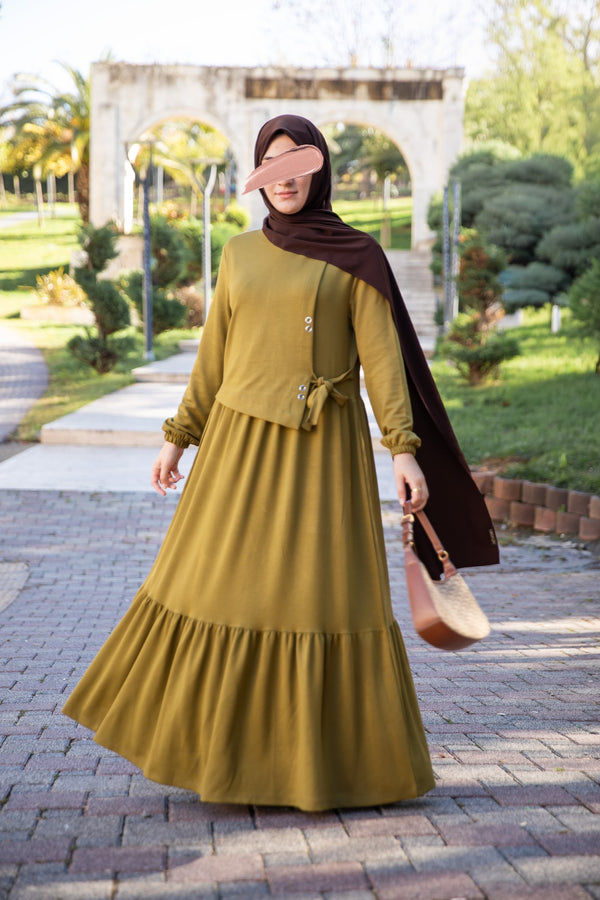 فستان كادو - لون كموني