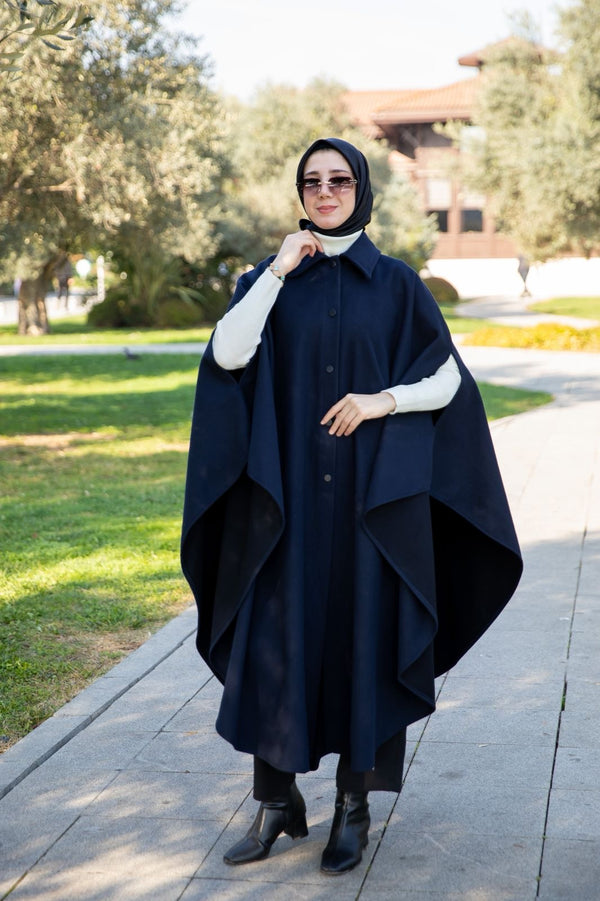 عباية عفه شتوية - كحلي