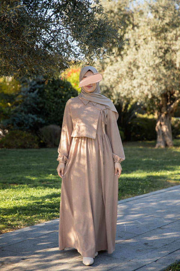 فستان تسنيم - بيج