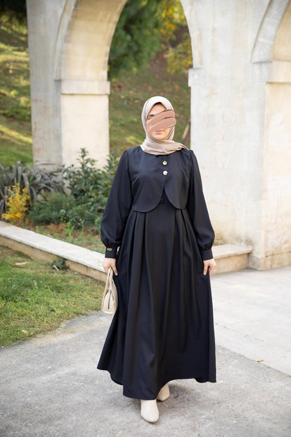 فستان ثناء - اسود