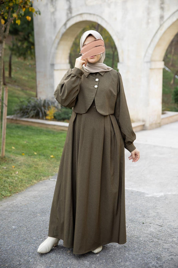 فستان ثناء - زيتي