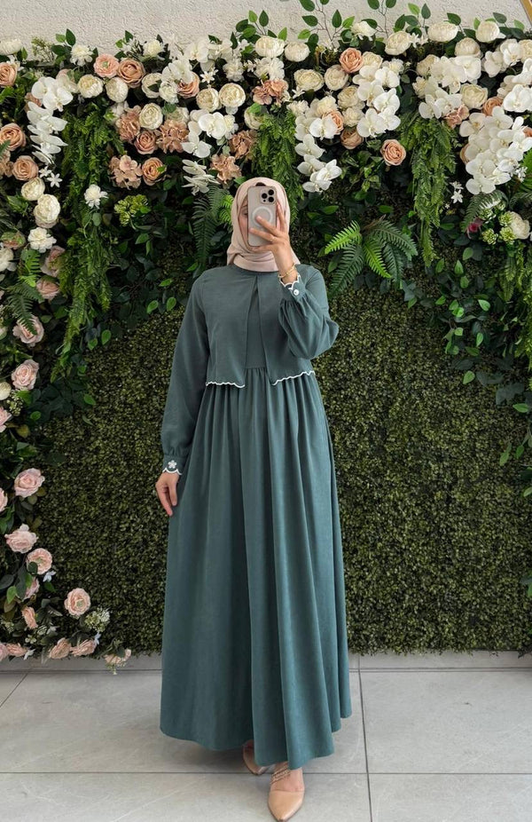 فستان منار - اخضر