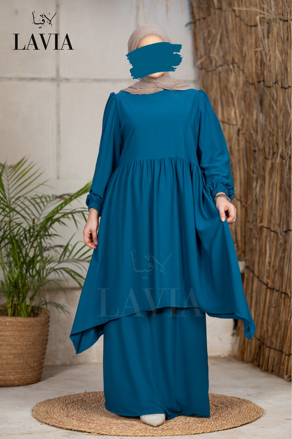 ادناء الخريف - لون ازرق 💙