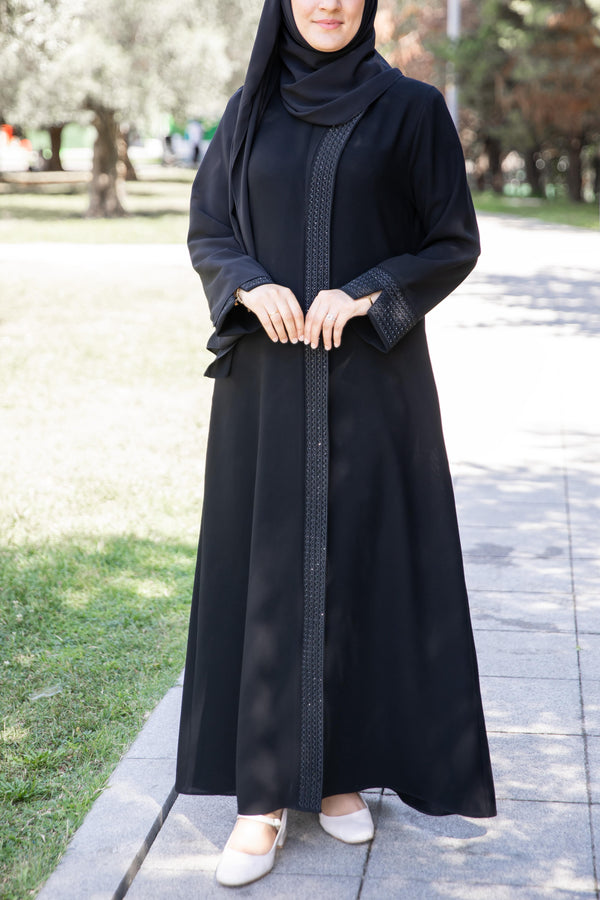 عباية حفصة - لون اسود 🖤