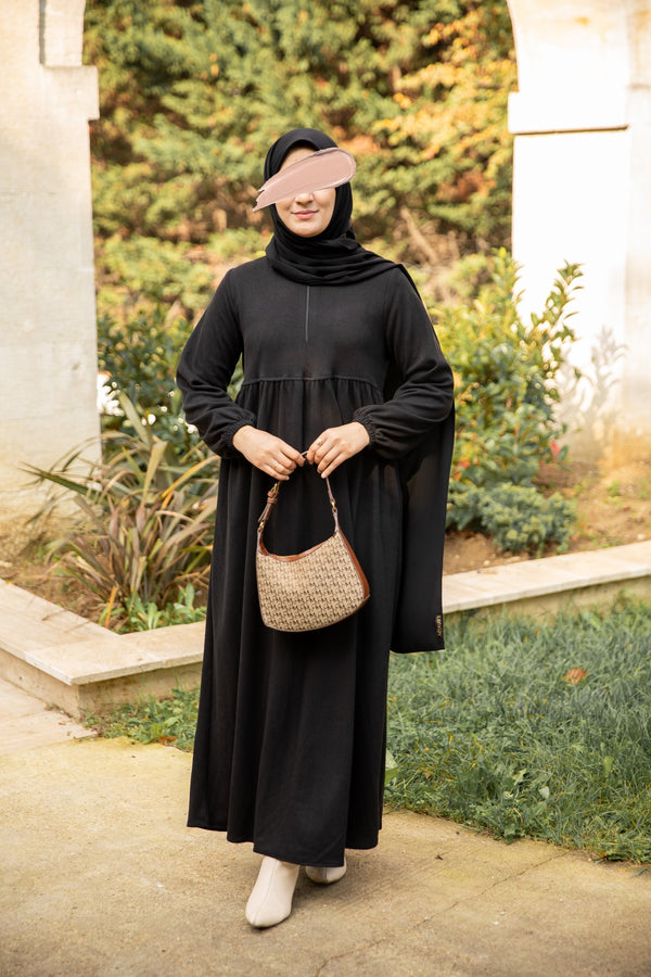 فستان سجى - اسود