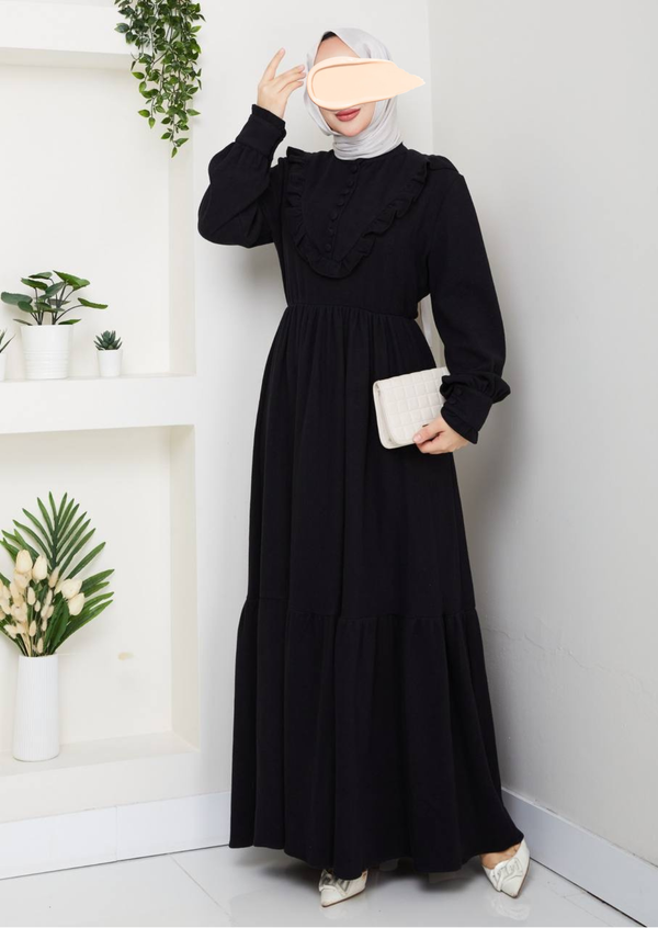 فستان ملك - اسود