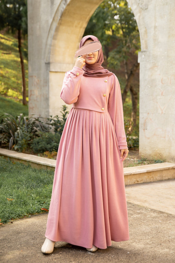 فستان شفق - وردي