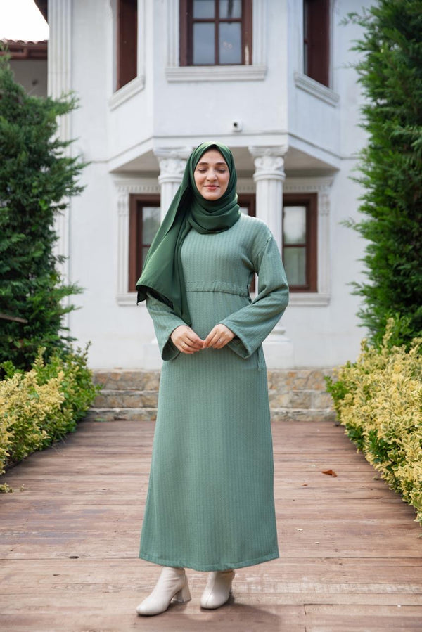 فستان دلال - فستقي ❄️