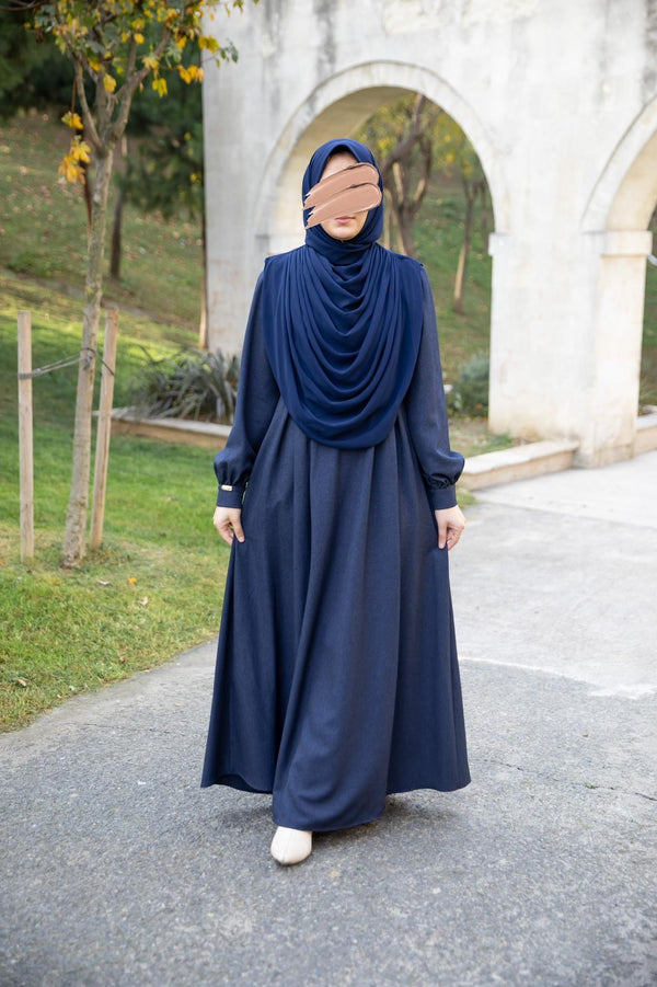 فستان ثناء - كحلي