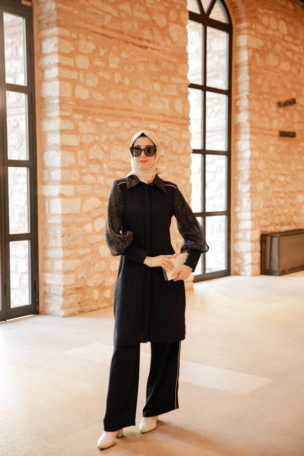 طقم لمعان - اسود