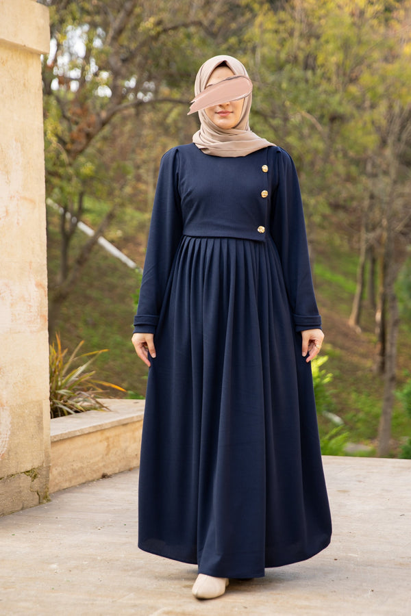 فستان شفق - كحلي