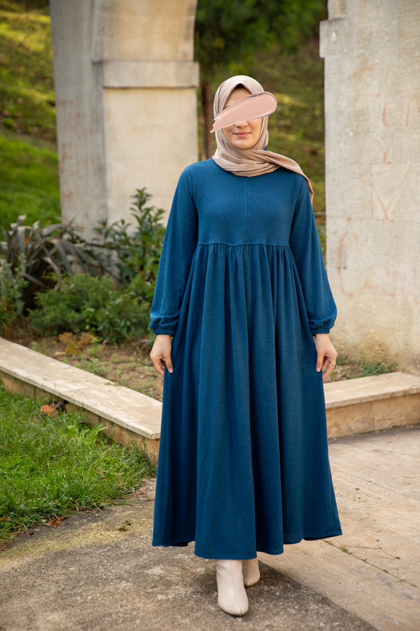 فستان سجى - ازرق