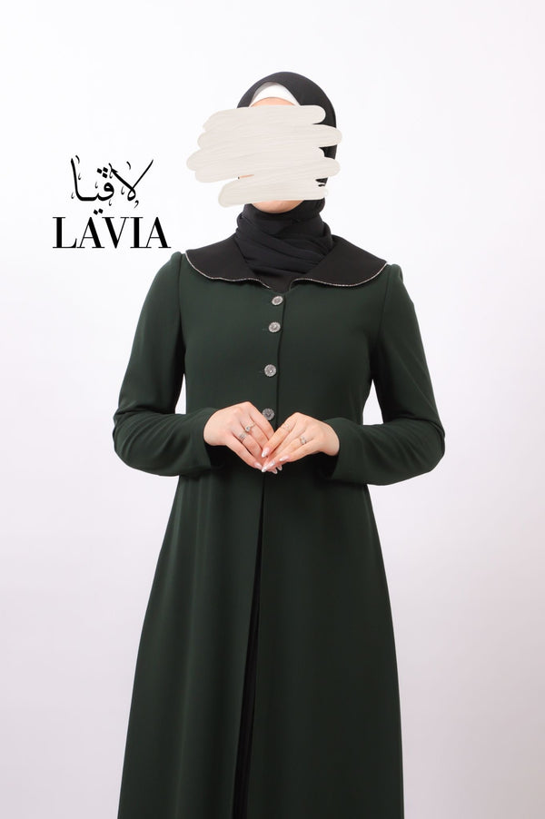 فستان لاڤيا فخم اخضر💕 اختاري اكبر بنمره