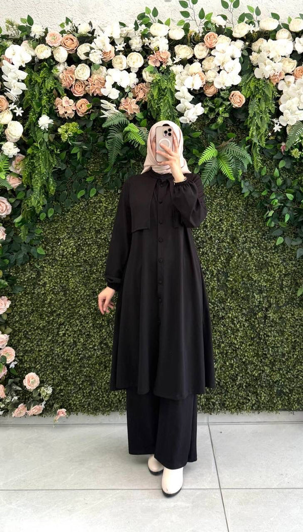 طقم نسمه - اسود