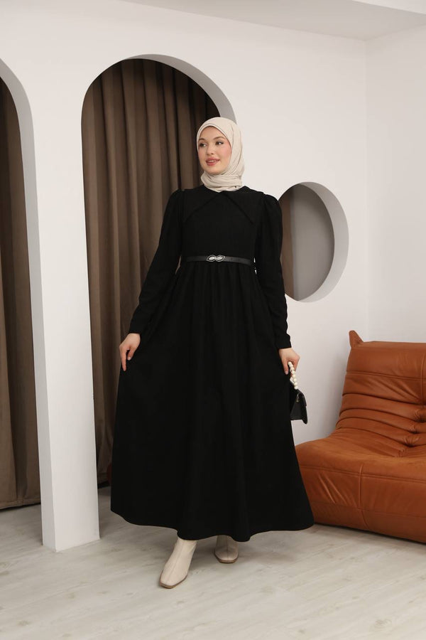 فستان ايناس - اسود