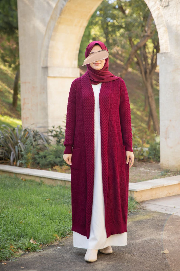 جرازي الشتا - لون بوردو (ضيفي 3 قطع للسله واحصلي على 1 مجاناً)