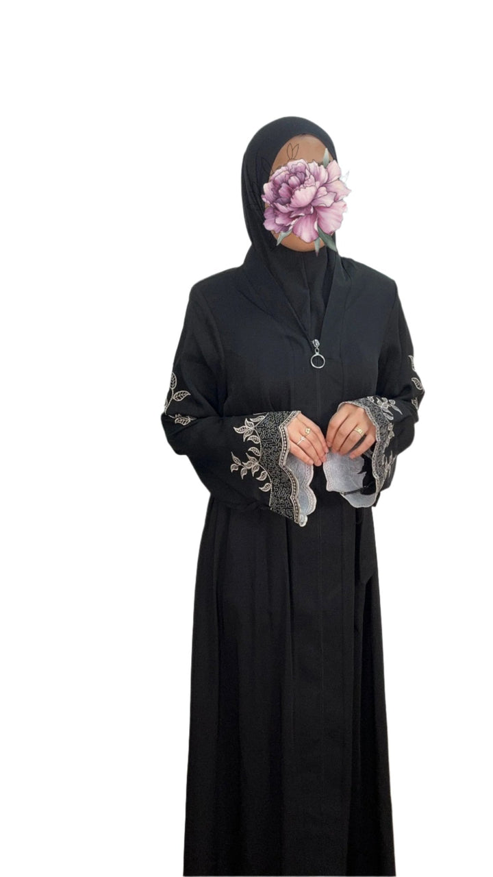 عباية انصاف لون اسود - Lavia