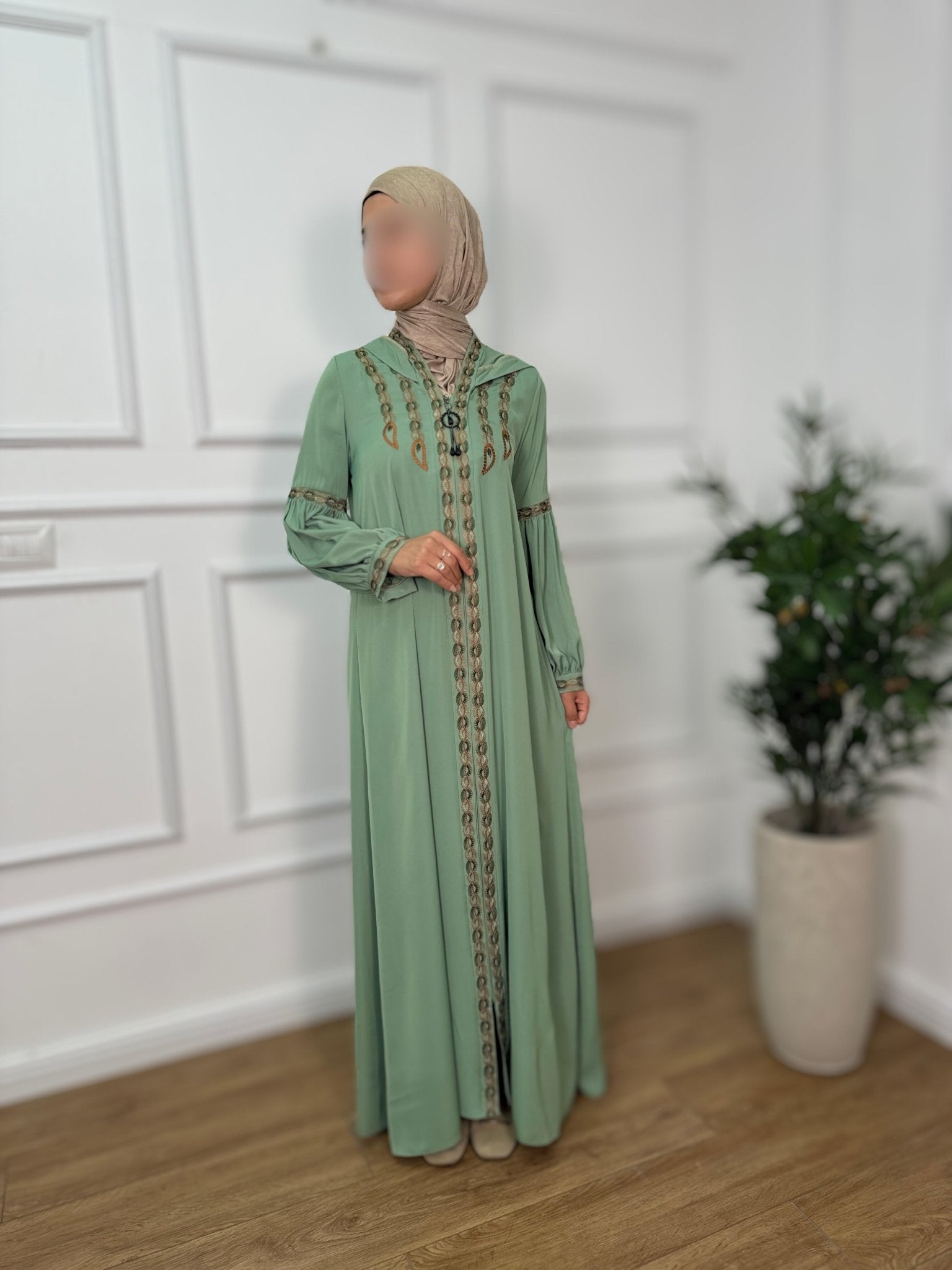 عباية اروى لون فيروزي - Lavia