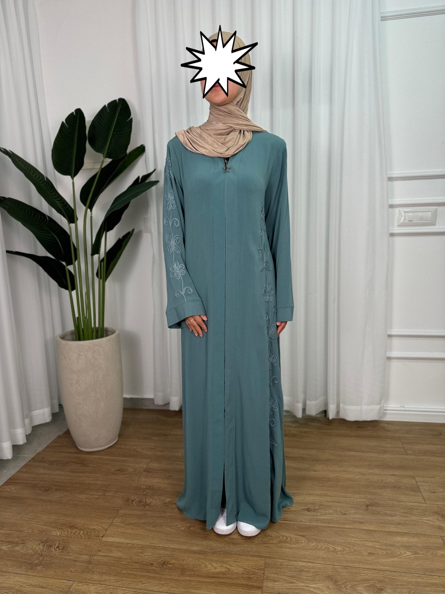 عباية سنيال لون فيروزي - Lavia