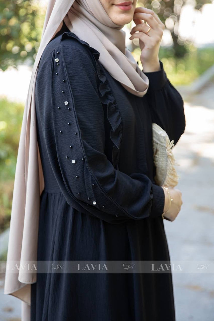 فستان ايات لون اسود - Lavia