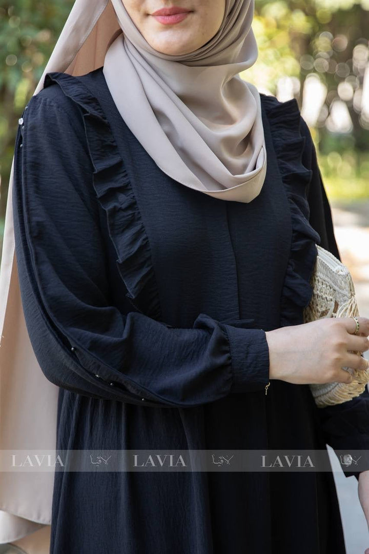 فستان ايات لون اسود - Lavia